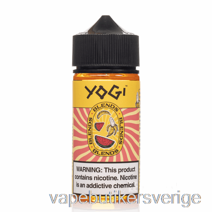 Vape Sverige Banan Vattenmelon Is - Yogiblandningar - 100ml 3mg